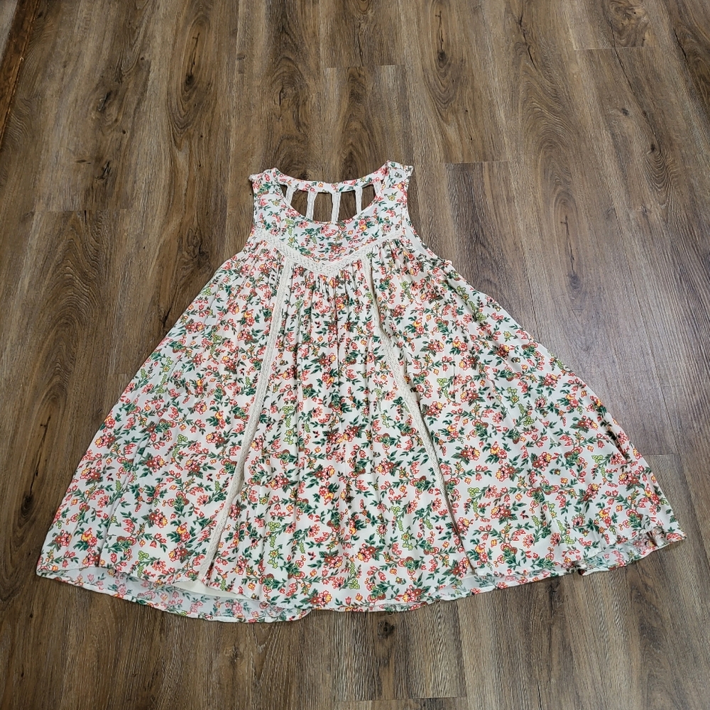 Entro Floral Dress Boho Feminine Lined Small Cottagecore Prairie Ditsy Babydoll